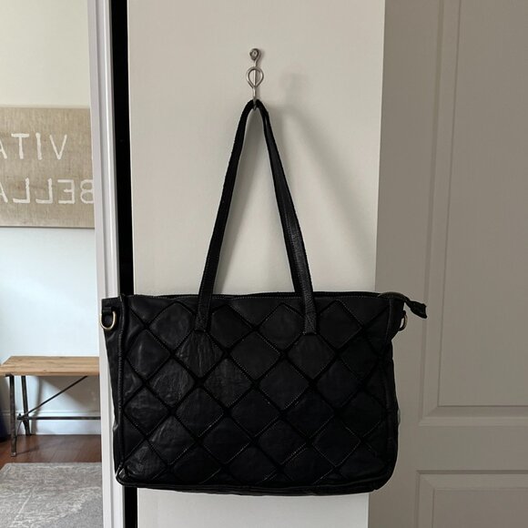 Italian Leather Tote - Picture 1 of 7